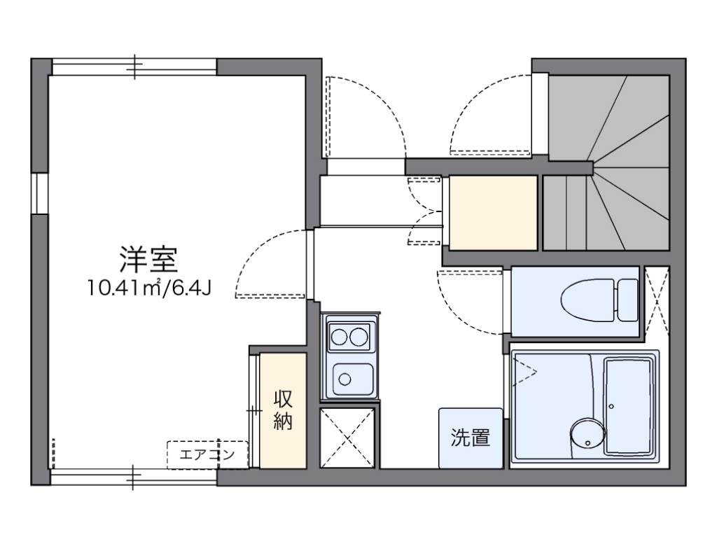 レオネクスト本厚木 101号室 間取り