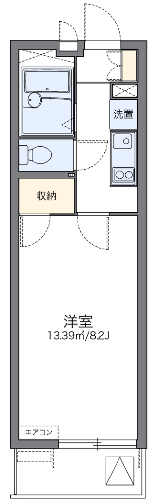 レオパレスＲＩＶＥ　Ｍ 間取り図