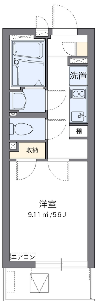 クレイノラーリノ　Ｕ京町 403号室 間取り