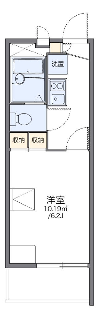 レオパレスヴィレッジ 212号室 間取り