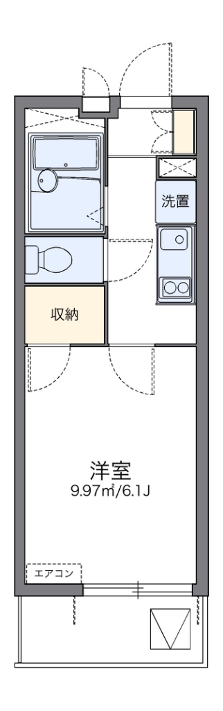 レオパレスパンシー 305号室 間取り