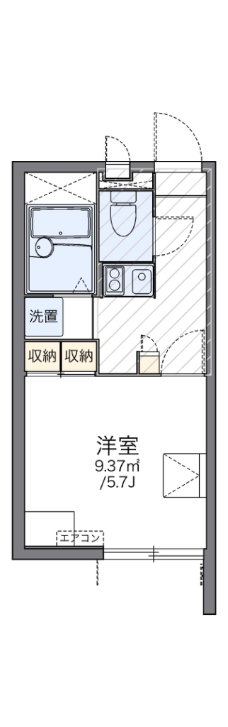 レオパレス広貴Ｅ 間取り図