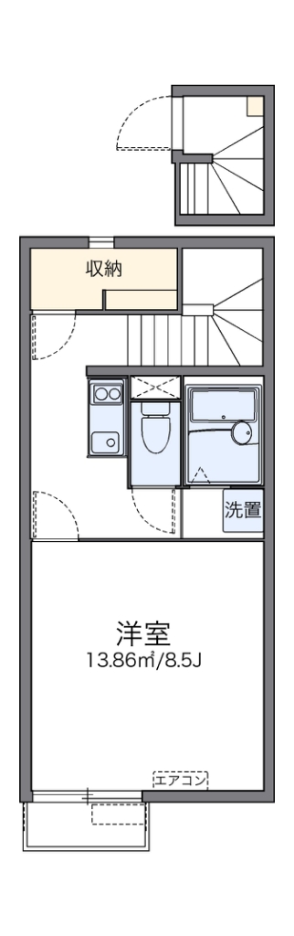 レオネクストメゾン　グリシーヌ 208号室 間取り