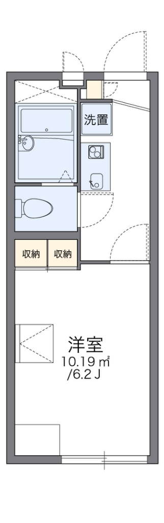 レオパレスｇｒａｎｄＭｉｋｉⅡ 105号室 間取り