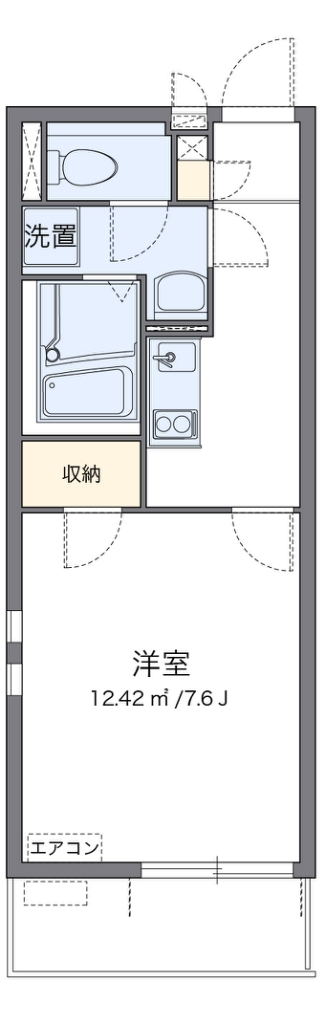 クレイノＩＴＵＫＩ 間取り図