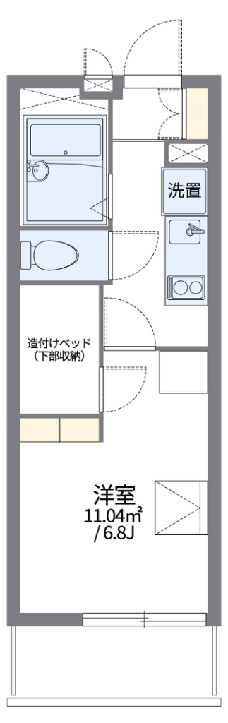 レオパレスＹＡＭＡＺＡＫＩ 310号室 間取り