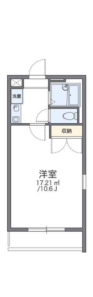 レオパレス金子 205号室 間取り