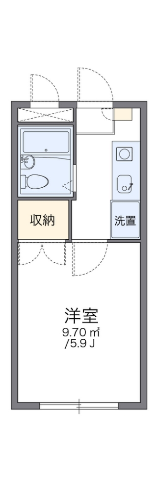 レオパレス新宿 間取り図