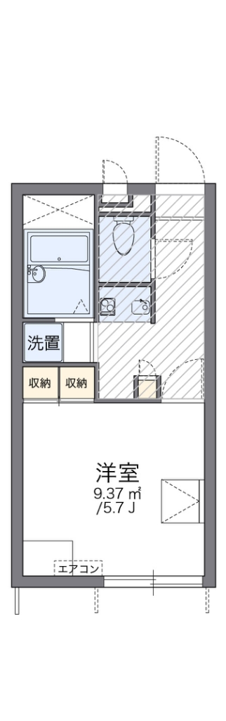 レオパレス浄明寺 間取り図