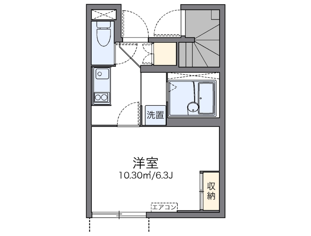 レオネクストイット 104号室 間取り