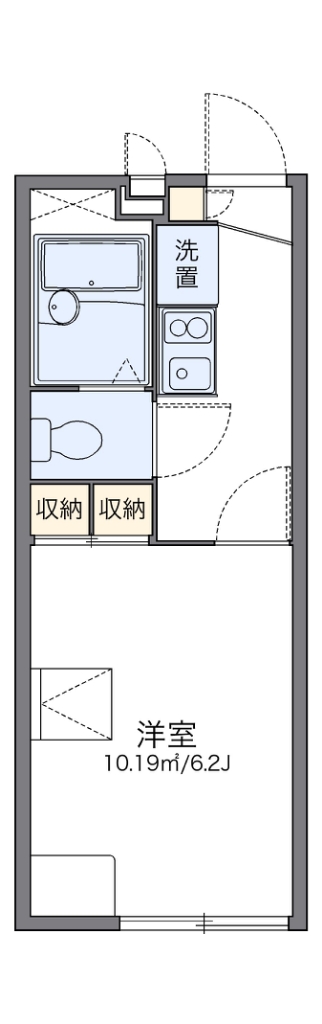 レオパレスリブェール岩崎 間取り図