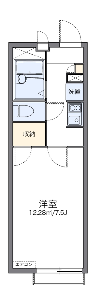 レオパレスＨＫ寿町 206号室 間取り