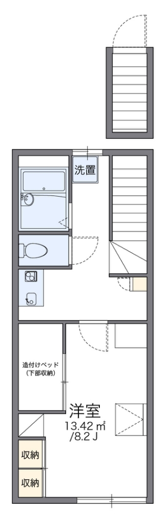 レオパレスＦＩＴ　ＴＥＲＲＡＳＥ 間取り図