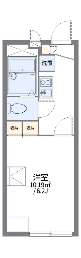 レオパレスアミティエⅡ 201号室 間取り