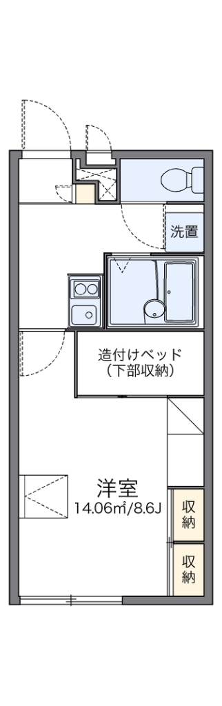 レオパレスラフィネ 間取り図