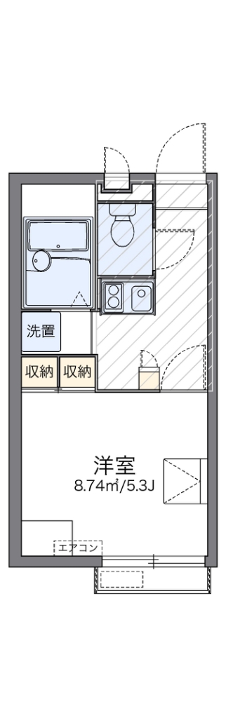 レオパレス山王 間取り図