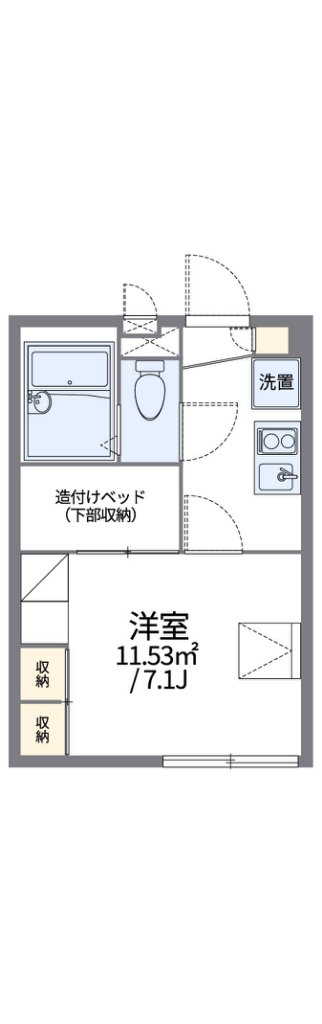 レオパレス泉 203号室 間取り