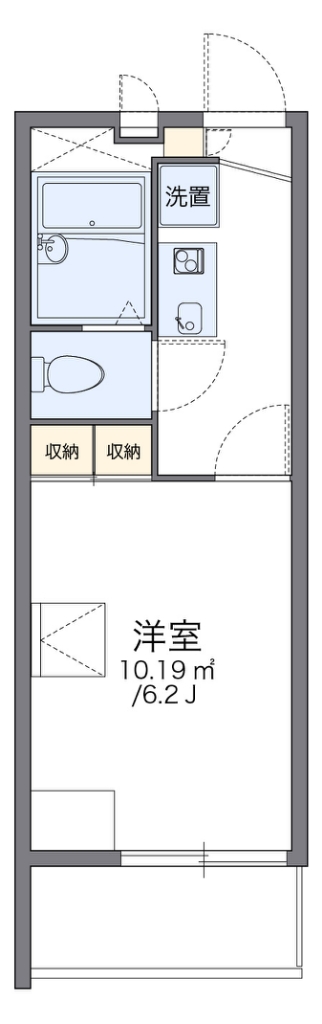 レオパレスＬｉｎｄｅｎｂａｕｍ 307号室 間取り