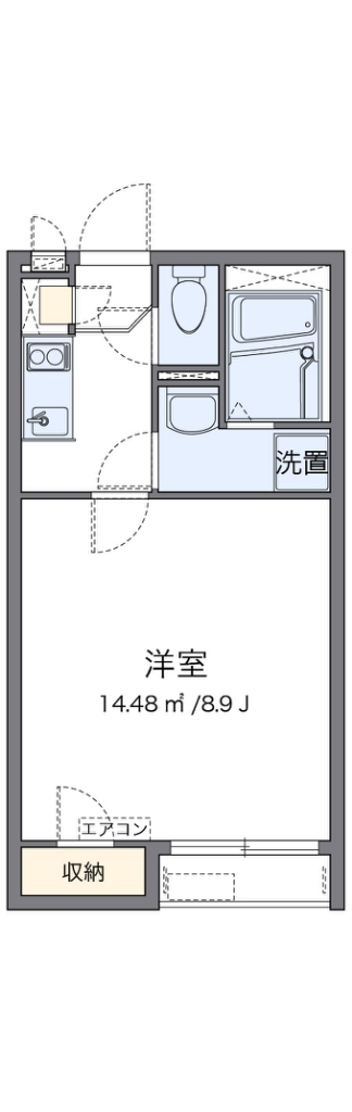 クレイノさんふらわー入谷 間取り図