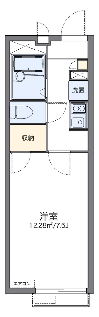 レオパレスパレヴィアーノ 204号室 間取り