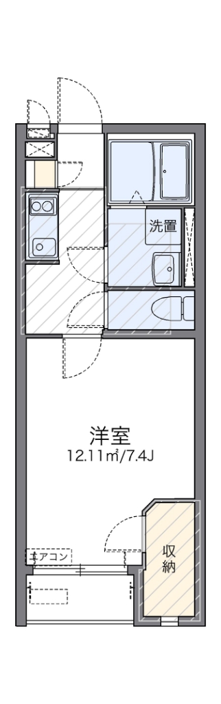 レオネクストアダチ 103号室 間取り