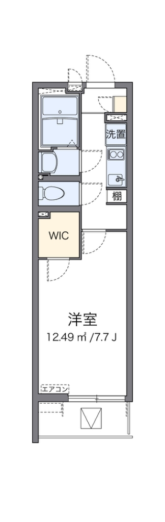 クレイノリンクス 202号室 間取り