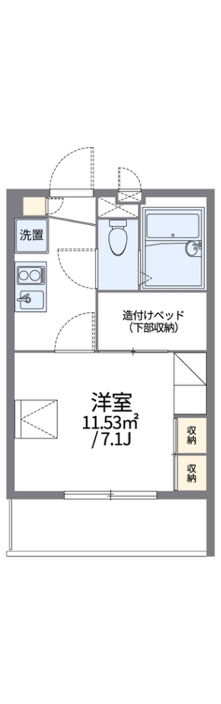 レオパレス多摩ぶらーま 間取り図