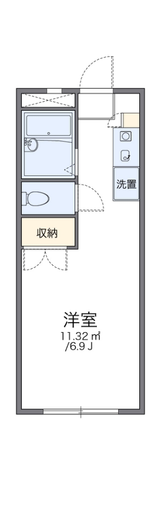 レオパレスＡＮＮＥＸ新川崎 304号室 間取り