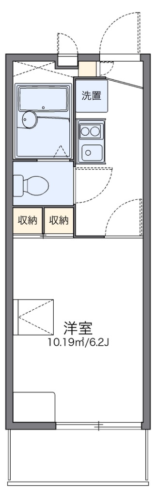 レオパレスノーブルコート久地 203号室 間取り