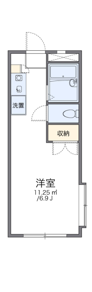 レオパレスＡＮＮＥＸ新川崎 101号室 間取り