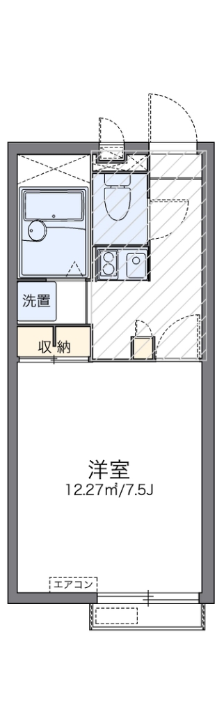 レオパレスレイフェアリー 201号室 間取り