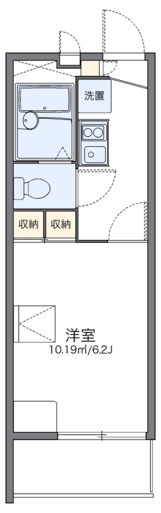 レオパレスノーブルコート久地 108号室 間取り