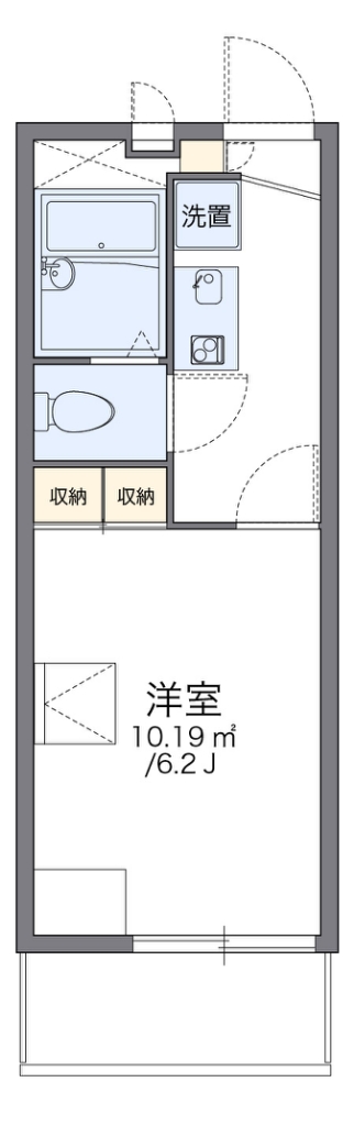 レオパレスレオパオラ 間取り図