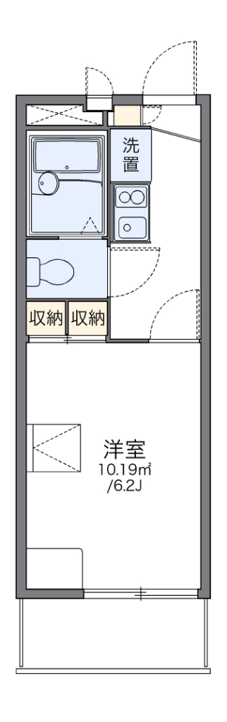 レオパレスフォレット湘南 306号室 間取り