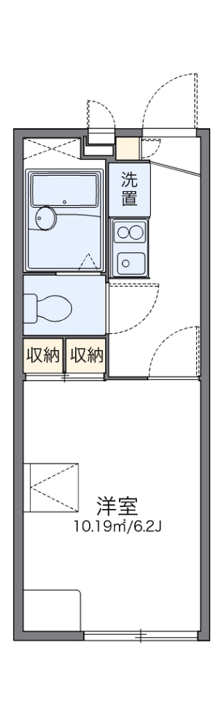 レオパレスリベルテ 203号室 間取り