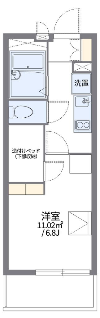 レオパレスサニーハイツ 106号室 間取り