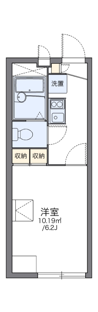 レオパレスパークサイド 202号室 間取り