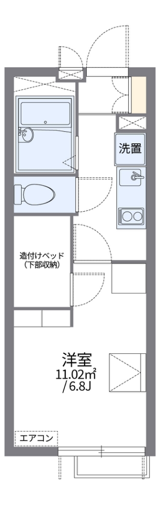 レオパレスフルマーク 間取り図