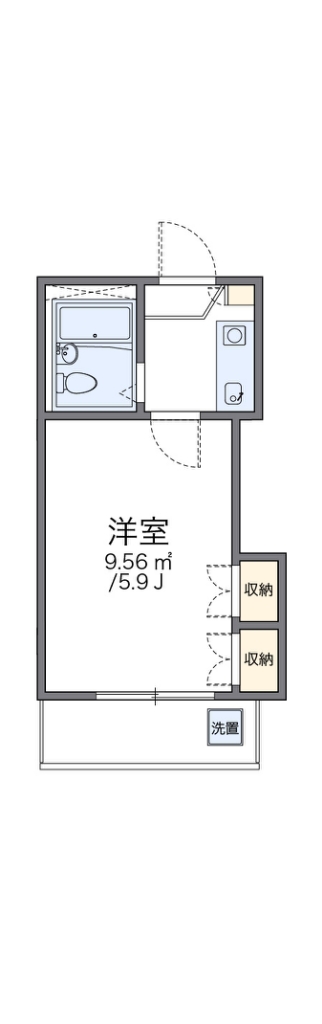 レオパレス樹林 間取り図