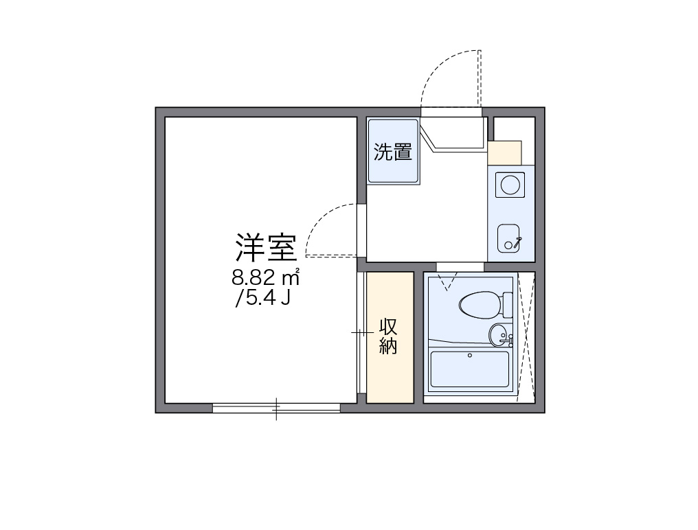 レオパレスサンクィーンハウスⅡ 間取り図