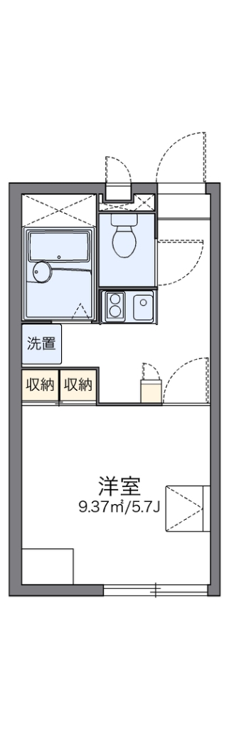 レオパレスソニックコート春日部 間取り図