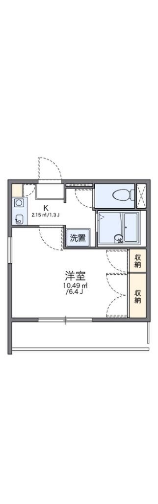 レオパレスカサベルデ 207号室 間取り