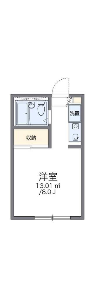 レオパレス中曽根Ⅰ 間取り図