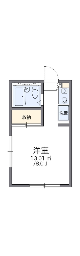 レオパレス中曽根Ⅰ 間取り図