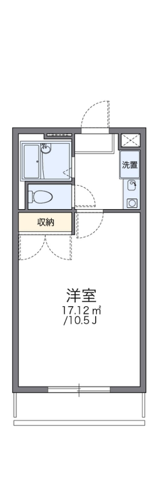 レオパレスエーデル 307号室 間取り