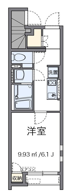 ＩＬ　ＶＩＮＯ　Ⅴ 101号室 間取り