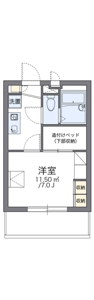 レオパレスロワジール 間取り図