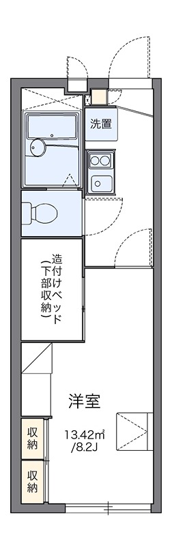 ｐａｒｔｉｒｅ 103号室 間取り