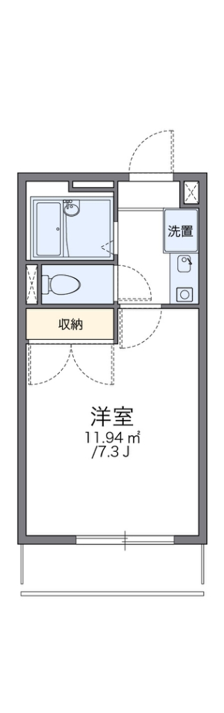 レオパレス葵第２ 間取り図