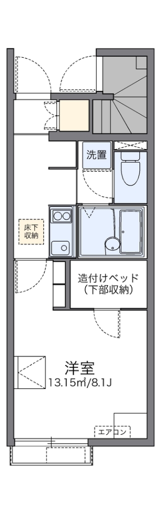 レオネクストメルベーユ 105号室 間取り